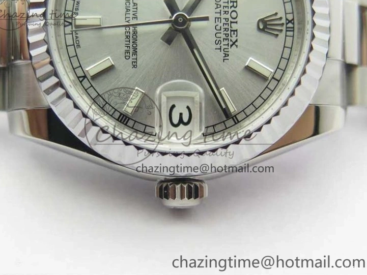 MiroTime 0513 Effortless Datejust 31mm 178274 SS GSF Best Edition Silver Stick Markers Dial on SS President Bracelet SEIKO NH05A 3056